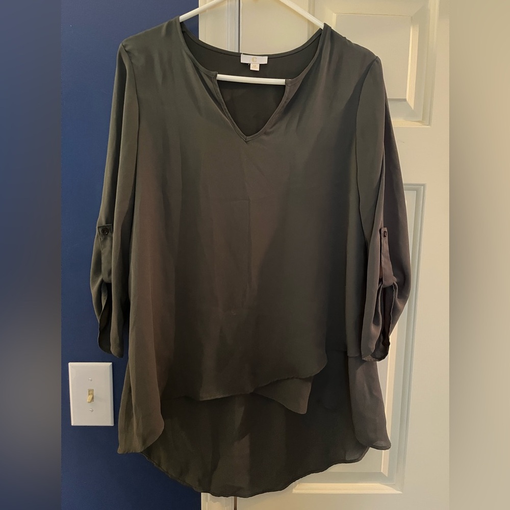 C Women's Olive Green Blouse